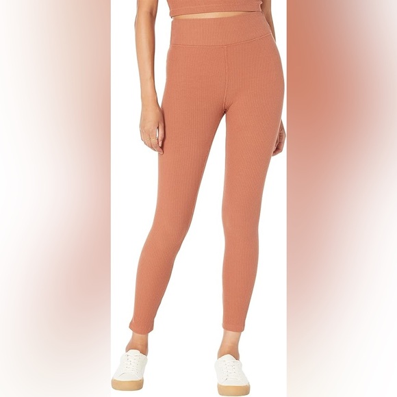 Madewell MWL Sweater Ribbed Leggings - Size S - Warm Umber - NWT - Picture 1 of 9